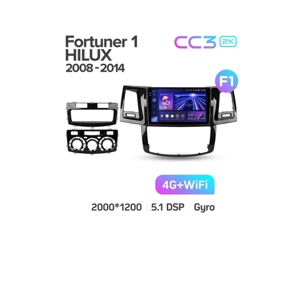 Штатная магнитола Teyes CC3 2k 4+32 Gb Toyota Fortuner 1 AN50 AN60 HILUX Revo Vigo 2008-2014 (A) 5