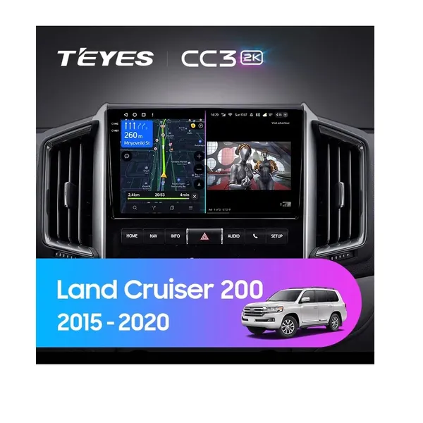 Штатна магнітола Teyes CC3 2k 4+32 Gb Toyota Land Cruiser 11 200 2015-2020