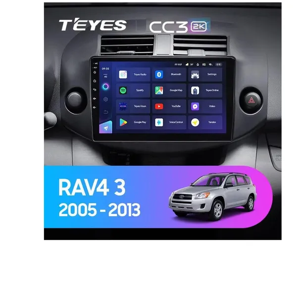 Штатная магнитола Teyes CC3 2k 4+32 Gb Toyota RAV4 3 XA30 2005-2013