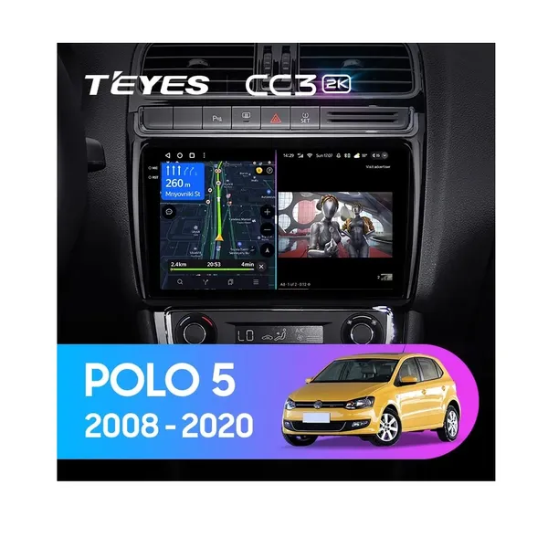 Штатна магнітола Teyes CC3 2k 4+32 Gb Volkswagen POLO 5 2008-2020