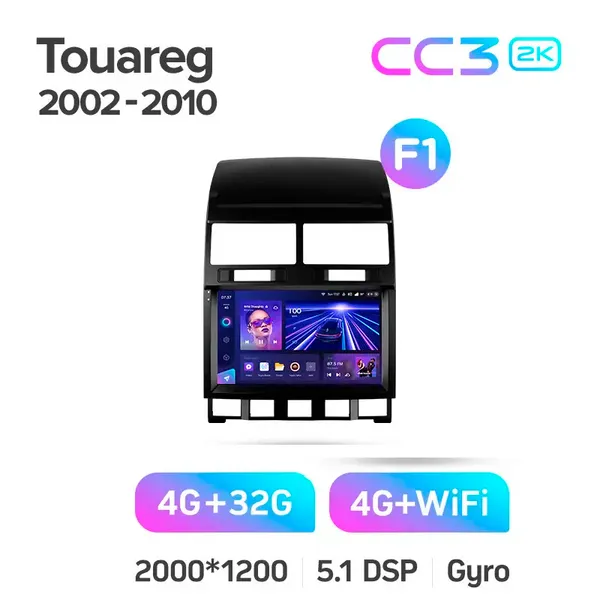 Штатна магнітола Teyes CC3 2k 4+32 Gb Volkswagen Touareg GP 2002-2010 (A) 2