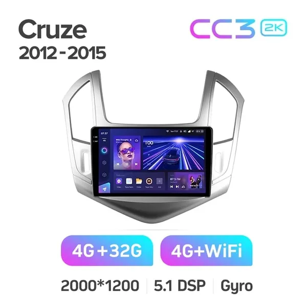 Штатная магнитола Teyes CC3 2k 4+64 Gb Chevrolet Cruze J300 J308 2012-2015 8