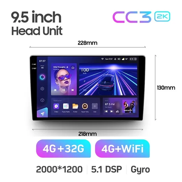 Штатна магнітола Teyes CC3 2k 4+64 Gb Hyundai Elantra VII CN7 (ZYJ) 2020-2021 2