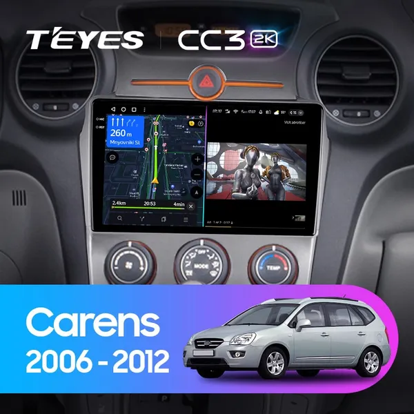 Штатна магнітола Teyes CC3 2k 4+64 Gb Kia Carens UN 2006-2012 (B)