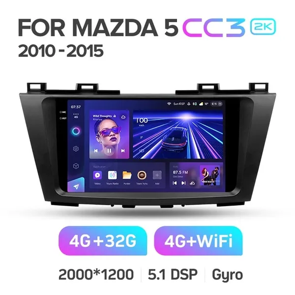 Штатная магнитола Teyes CC3 2k 4+64 Gb Mazda 5 3 CW 2010-2015 3