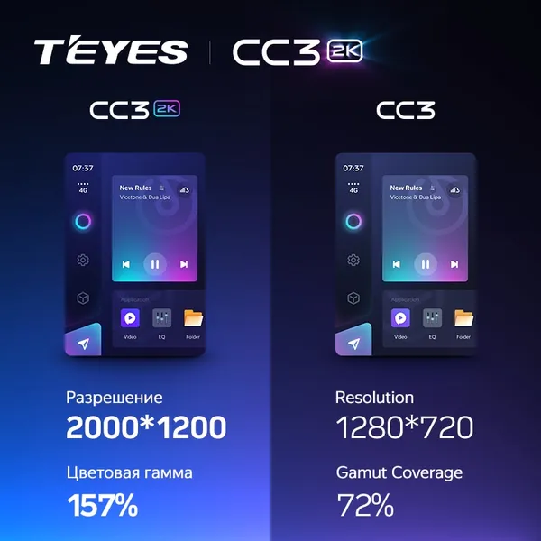 Штатная магнитола Teyes CC3 2k 4+64 Gb Mazda CX-5 1 KE 2012-2015 (A) 4