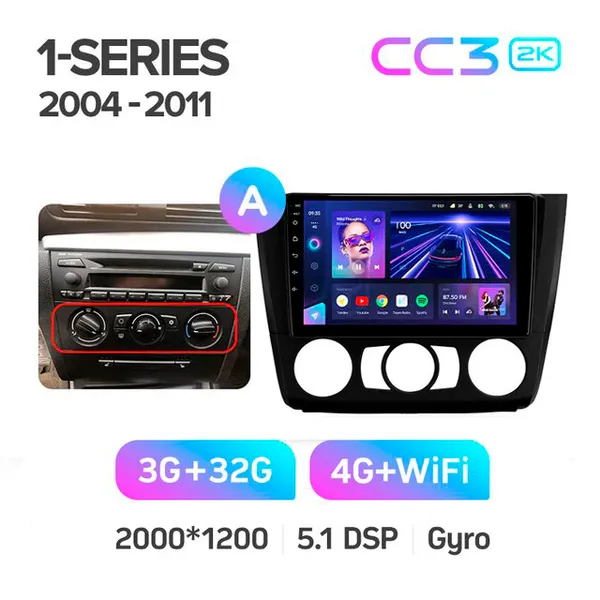Штатна магнітола Teyes CC3 2k 6+128 Gb 360° BMW 1 E88 E82 E81 E87 2004-2011 (A) 8