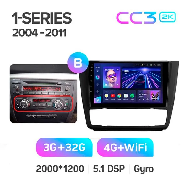 Штатна магнітола Teyes CC3 2k 6+128 Gb 360° BMW 1 E88 E82 E81 E87 2004-2011 (B) 9