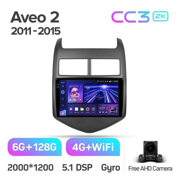 Штатная магнитола Teyes CC3 2k 6+128 Gb 360° Chevrolet Aveo 2 2011-2015 3