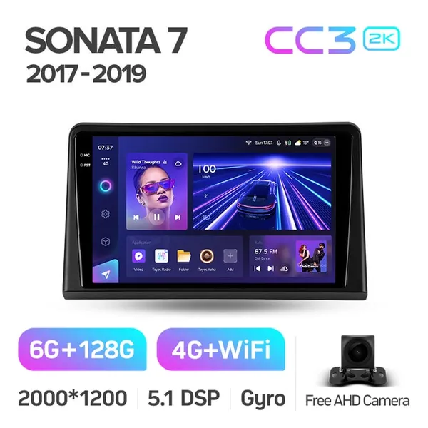 Штатная магнитола Teyes CC3 2k 6+128 Gb 360° Hyundai Sonata 7 LF 2017-2019 5