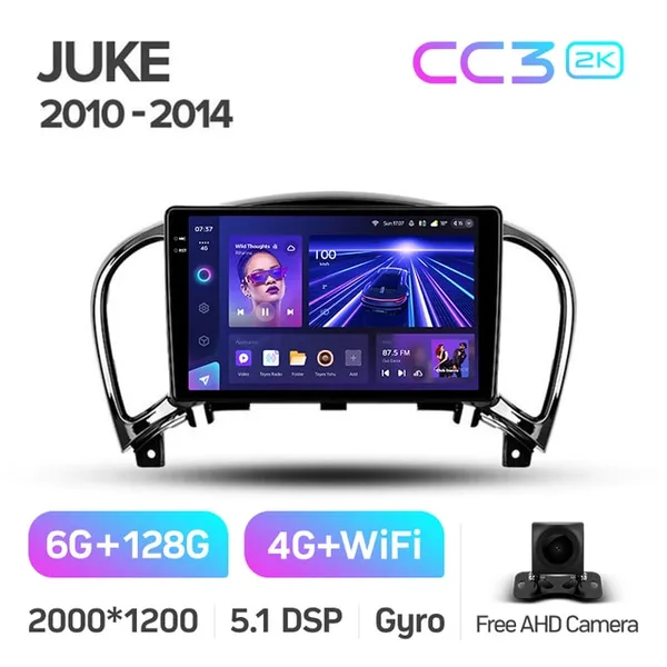 Штатная магнитола Teyes CC3 2k 6+128 Gb 360° Nissan Juke 2010-2020 (A) 2