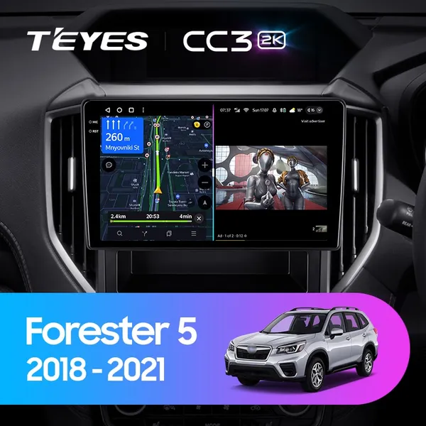 Штатна магнітола Teyes CC3 2k 6+128 Gb 360° Subaru Forester 5 2018-2021