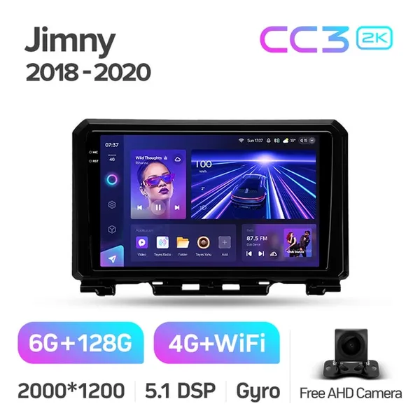 Штатная магнитола Teyes CC3 2k 6+128 Gb 360° Suzuki Jimny JB64 2018-2020 2