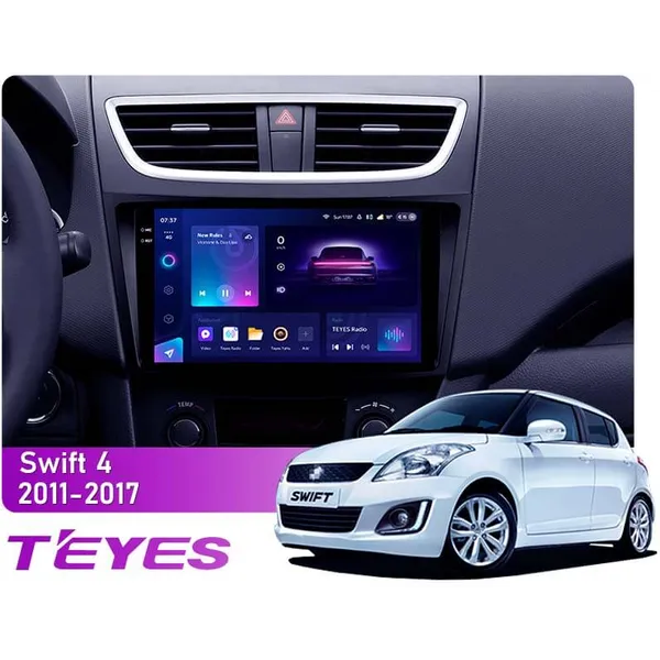 Штатная магнитола Teyes CC3 2k 6+128 Gb 360° Suzuki Swift 4 2011-2017