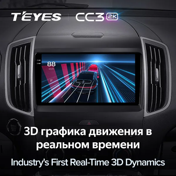 Штатна магнітола Teyes CC3 2k 6+128 Gb Ford Edge 2 2015-2018 (F1) 3