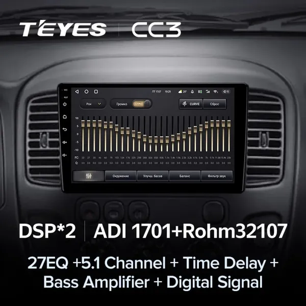 Штатна магнітола Teyes CC3 2k 6+128 Gb Ford Escape 1 2000-2007 3