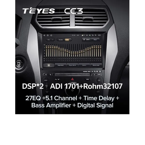 Штатна магнітола Teyes CC3 2k 6+128 Gb Ford Explorer 5 2011-2019 (A) 10" 2