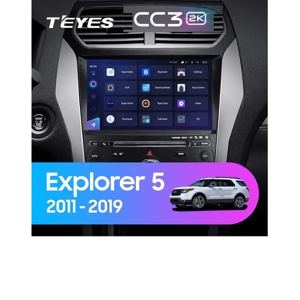 Штатна магнітола Teyes CC3 2k 6+128 Gb Ford Explorer 5 2011-2019 (A) 10"