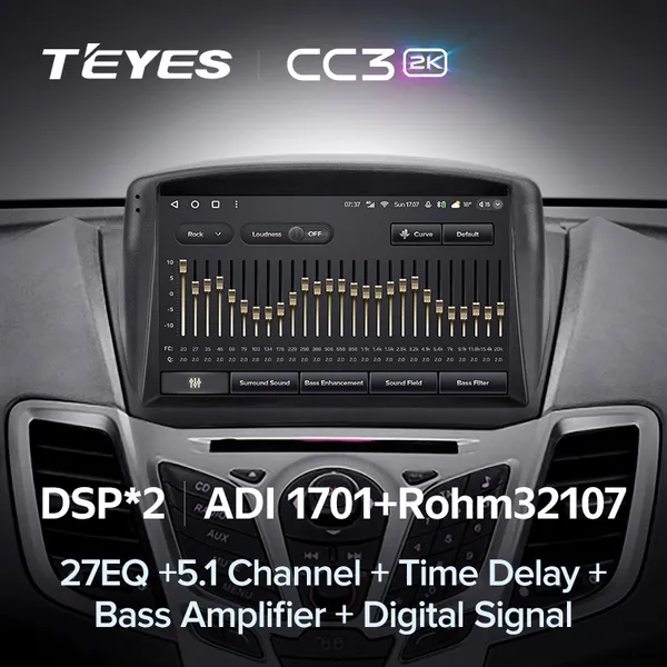 Штатня магнитола Teyes CC3 2k 6+128 Gb Ford Fiesta Mk6 (F1) 2009-2018 6