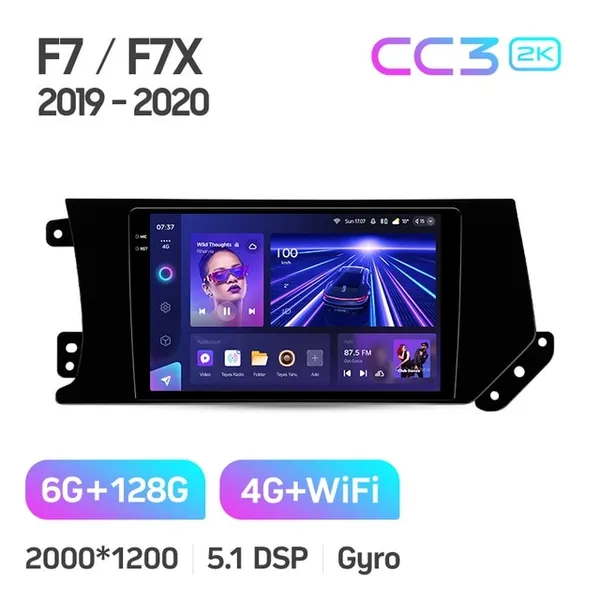 Штатная магнитола Teyes CC3 2k 6+128 Gb Great Wall Hover Haval F7 F7X 2019-2020 2