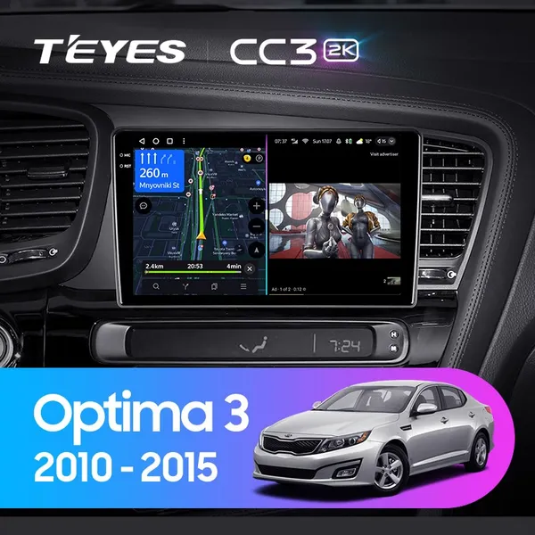 Штатна магнітола Teyes CC3 2k 6+128 Gb Kia Optima 3 TF 2010-2015 (A)