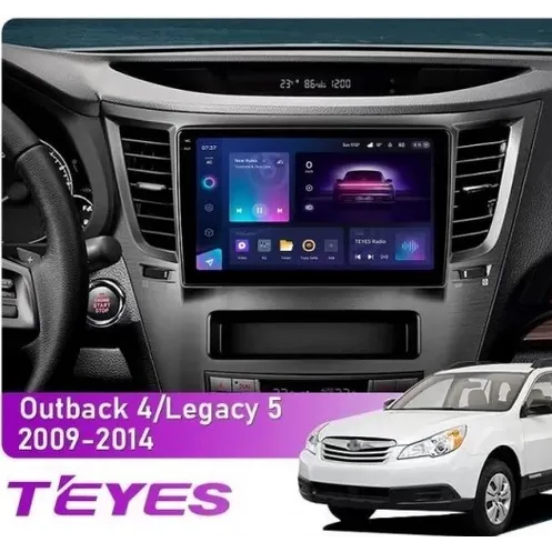 Штатна магнітола Teyes CC3 2k 6+128 Gb Subaru Outback 4, Legacy 5 2009-2014