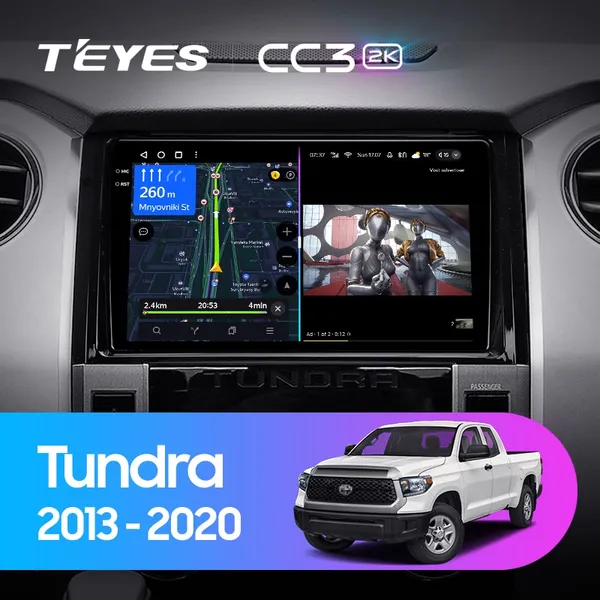 Штатная магнитола Teyes CC3 2k 6+128 Gb Toyota Tundra XK50 2013-2020