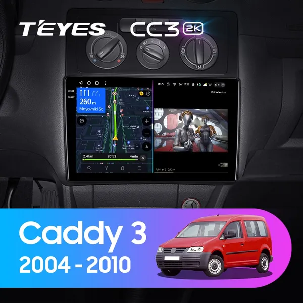 Штатная магнитола Teyes CC3 2k 6+128 Gb Volkswagen Caddy 2K 3 2004-2010