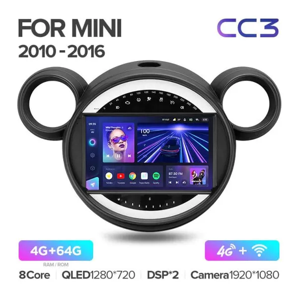 Штатна магнітола Teyes CC3 4+64 Gb BMW Mini 2010-2016