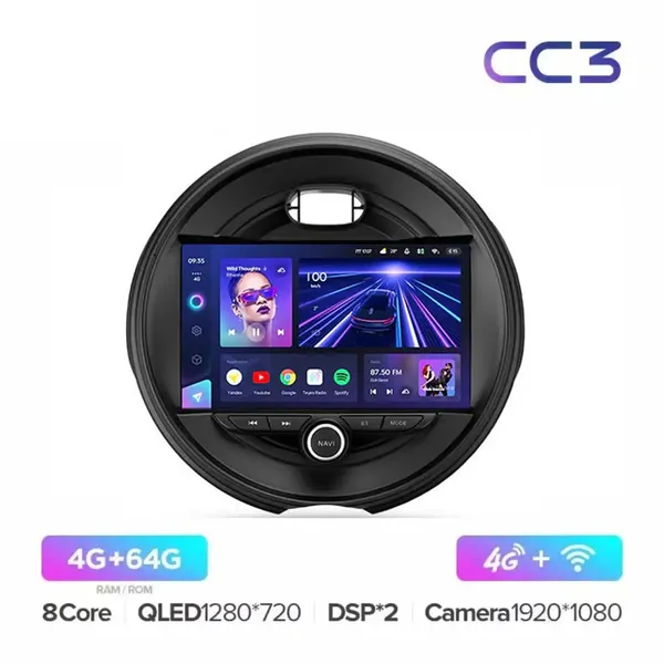 Штатна магнітола Teyes CC3 4+64 Gb BMW Mini 2014-2020 7
