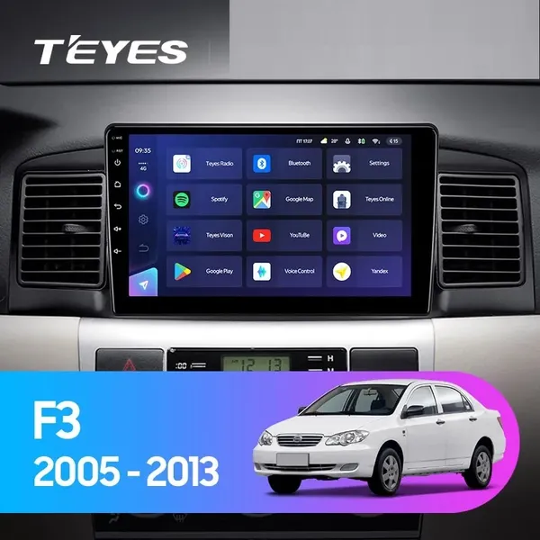 Штатная магнитола Teyes CC3 4+64 Gb BYD F3 1 2005-2013