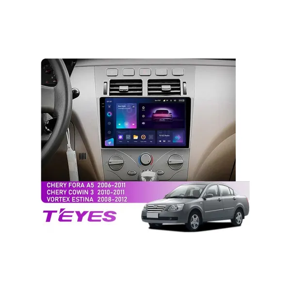 Штатная магнитола Teyes CC3 4+64 Gb Chery A5 A21 2006-2010, Cowin 3 A21 2010-2011, Vortex Estina 2008