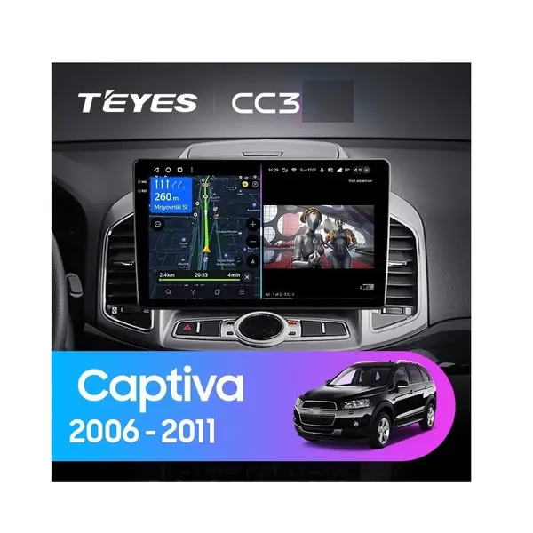 Штатна магнітола Teyes CC3 4+64 Gb Chevrolet Captiva 1 (F1) (0 Din) 2006-2011