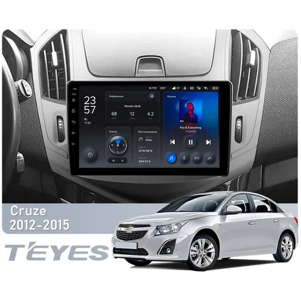 Штатная магнитола Teyes CC3 4+64 Gb Chevrolet Cruze J300 J308 2012-2015