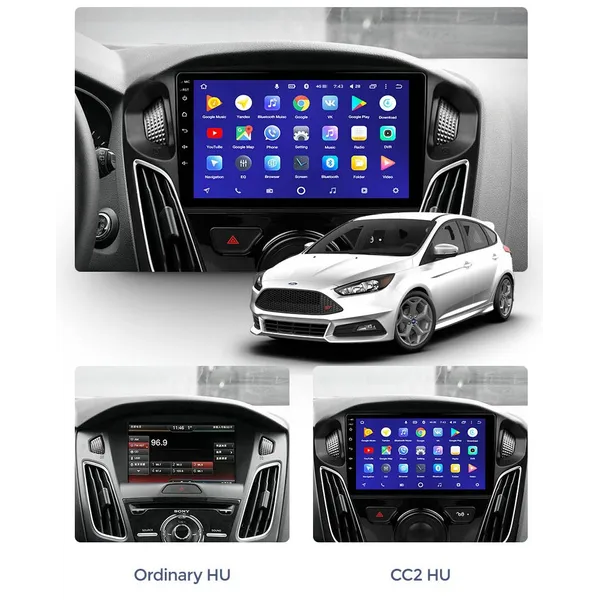 Штатная магнитола Teyes CC3 4+64 Gb Ford Focus 3 Mk 3 2011-2019 3