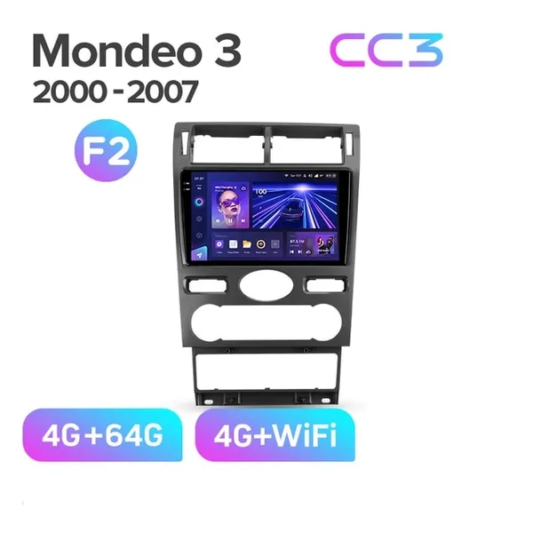 Штатная магнитола Teyes CC3 4+64 Gb Ford Mondeo 3 2000-2007 (F2) 2