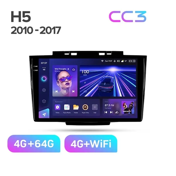 Штатная магнитола Teyes CC3 4+64 Gb Great Wall Hover H5 1 2010-2017 2