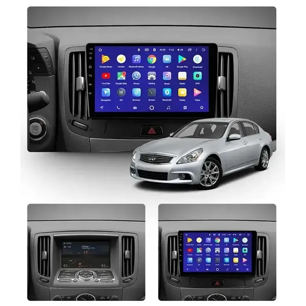 Штатна магнітола Teyes CC3 4+64 Gb Infiniti G4 G25 G35 G37 2006-2013 3