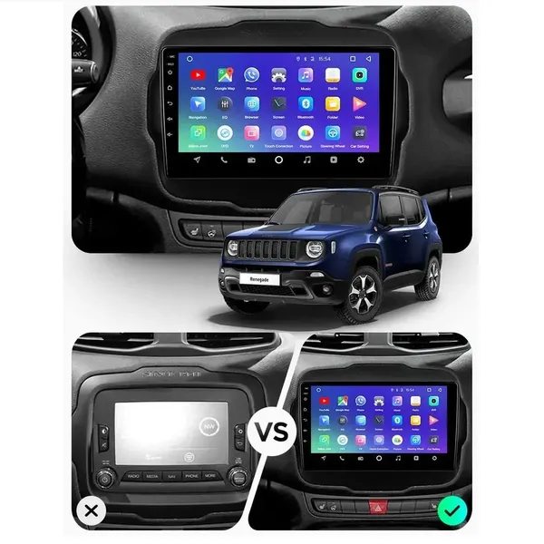 Штатная магнитола Teyes CC3 4+64 Gb Jeep Renegade 2014-2018 3