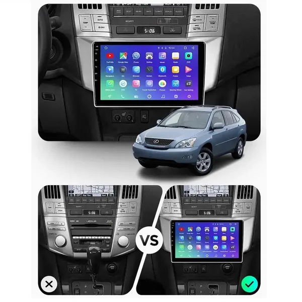 Штатна магнітола Teyes CC3 4+64 Gb Lexus RX300 RX330 RX350 RX400H, Toyota Harrier 2003-2009 2