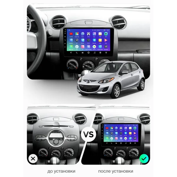 Штатна магнітола Teyes CC3 4+64 Gb Mazda 2 DE 2007-2014 3