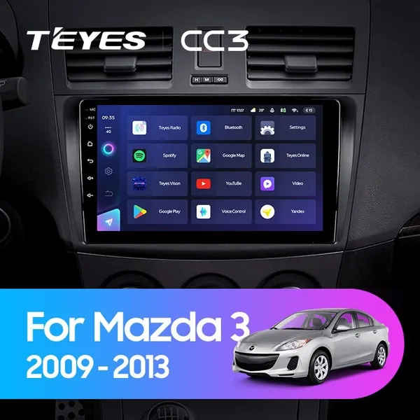 Штатна магнітола Teyes CC3 4+64 Gb Mazda 3 2 2009-2013