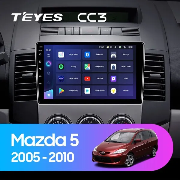 Штатна магнітола Teyes CC3 4+64 Gb Mazda 5 2 CR 2005-2010