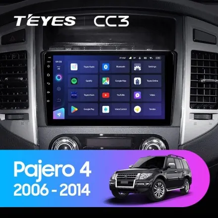 Штатная магнитола Teyes CC3 4+64 Gb Mitsubishi Pajero 4 V80 V90 2006-2014 (B)