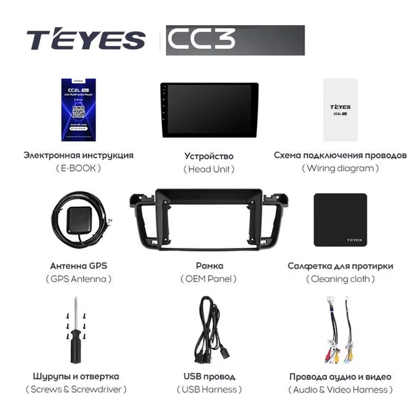 Штатная магнитола Teyes CC3 4+64 Gb Peugeot 508 (0 Din) 2011-2018 4