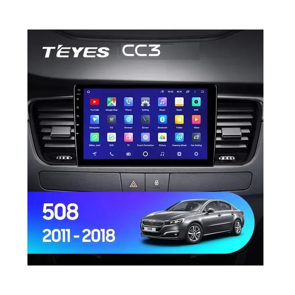 Штатная магнитола Teyes CC3 4+64 Gb Peugeot 508 (0 Din) 2011-2018