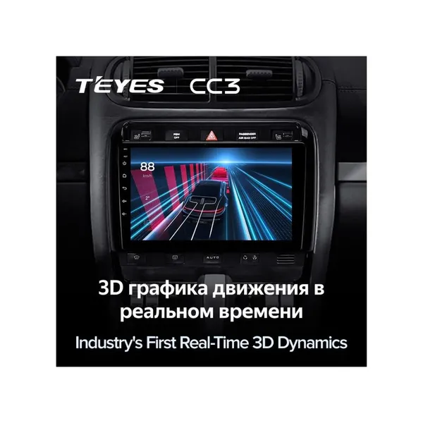 Штатная магнитола Teyes CC3 4+64 Gb Porsche Cayenne 1 9PA 2002-2010 3