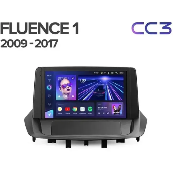 Штатна магнітола Teyes CC3 4+64 Gb Renault Fluence 1 (0 Din) 2009-2017