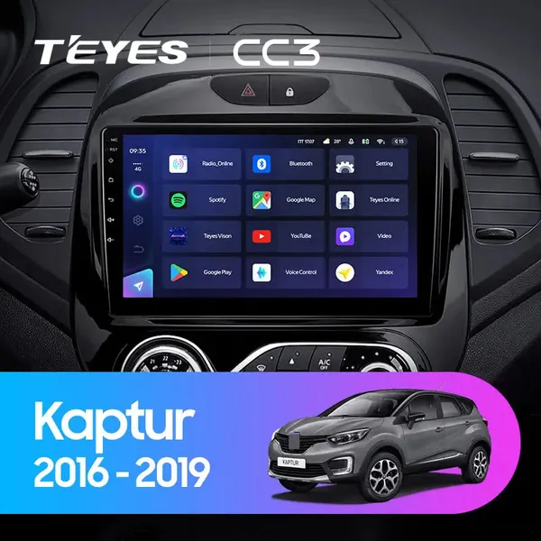 Штатная магнитола Teyes CC3 4+64 Gb Renault Kaptur 2016-2019 (A) 3
