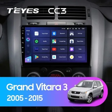 Штатная магнитола Teyes CC3 4+64 Gb Suzuki Grand Vitara 3 (1 Din) 2005-2015